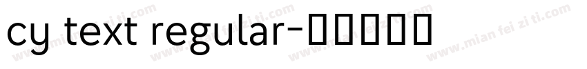 cy text regular字体转换